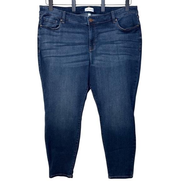 Lane Bryant Denim - Lane Bryant Signature Fit Mid Rise Skinny Flex Magic Waistband Jeans Womens 24